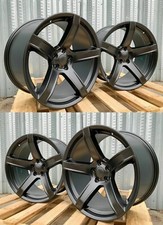 20 Matte Black Wheels Fits Dodge Charger Challenger 20x9.5 5x115 Rims Set 4 20 Matte Black Wheels Fits Dodge Charger Challenger 20x9.5 5x115 Rims Set 4