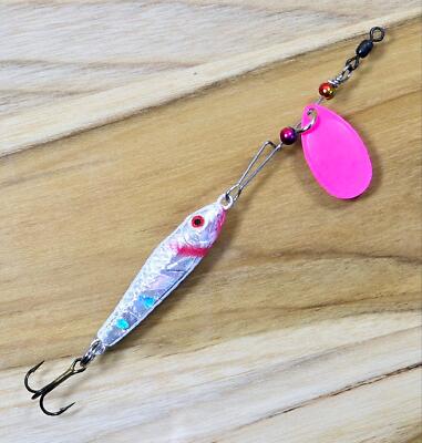 Kingfisher Hillbilly Stalker Spinner Twitching Minnow VMC #10 Hook Tungsten Bead