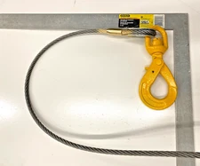 WINCH LINE Rollback 3/8” X 75’ Tow Truck Wrecker Cable EIPS Steel Core W/Swivel