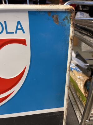 Royal Crown Cola Embossed Chalkboard Sign Vintage RC Metal 28x20