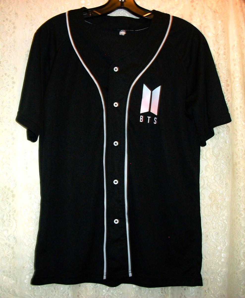 K-POP・アジア BTS BASEBALL JUMPER K-Pop BTS Baseball Jersey V 95 Black Size L | eBay