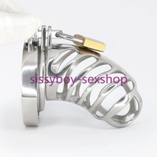 New Male Chastity Device Cage Lock Spiked Lockable Peni Ring Sleeve Device