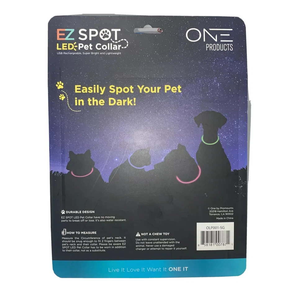 EZ Spot LED Pet Collar By One Products Coon Dog Pet Tracker Dog Light Night Hunt - Image 4 of 4
