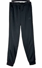 New Adidas Men 3S Woven Training Pants All Black Jogger Sweatpant Sz S NWT $45