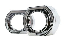 Morimoto S40 Mini X5-r Switchback Halo Chrome Shrouds For 3 Or 2.5 Projector Morimoto S40 Mini X5-r Switchback Halo Chrome Shrouds For 3 Or 2.5 Projector