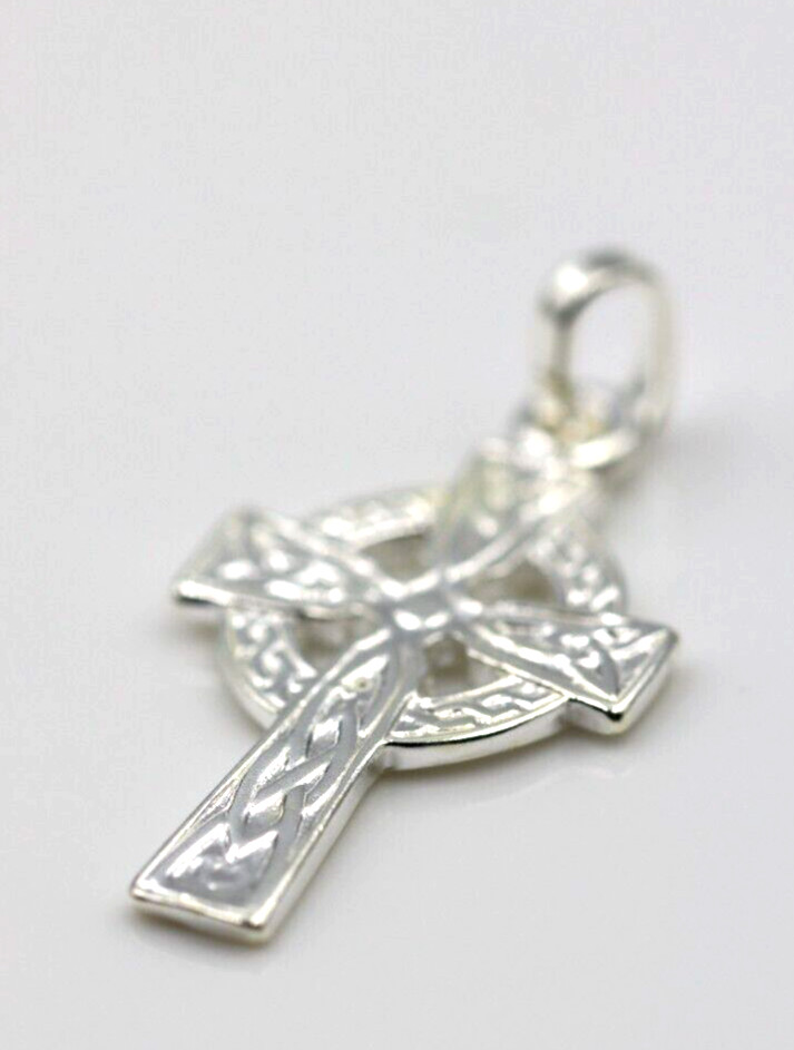 Kaedesigns, Genuine Sterling Silver 925 Celtic Cross Pendant - Free post