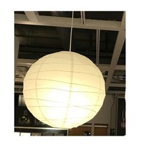 Ikea REGOLIT SHADE Unique Handmade 45cm WHITE RICE PAPER PENDANT CEILING LIGHT 