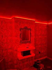 LED COVING PLASTER COATED MOLDING UPLIGHTING SH11A 65mm x 65mm PREMIUM CORNICE