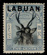 NORTH BORNEO - Labuan QV SG90, 2c blue, M MINT. Cat &pound;28. PERF 13&frac12;-14