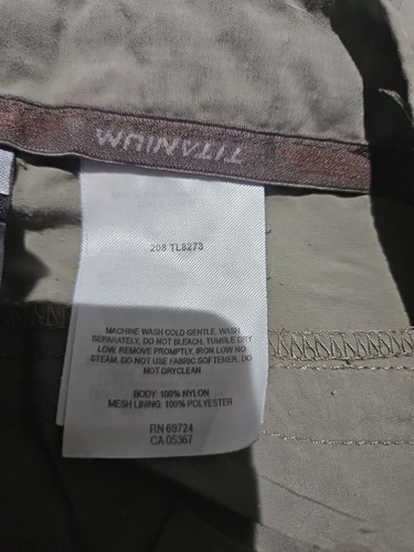 Columbia Titanium Pants Womens Medium Beige Convertible Omni Dry Nylon Trousers - Picture 14 of 16