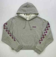 NEW Women's Vans Off the Wall CROPPED Pullover Hoodie NEW Size M