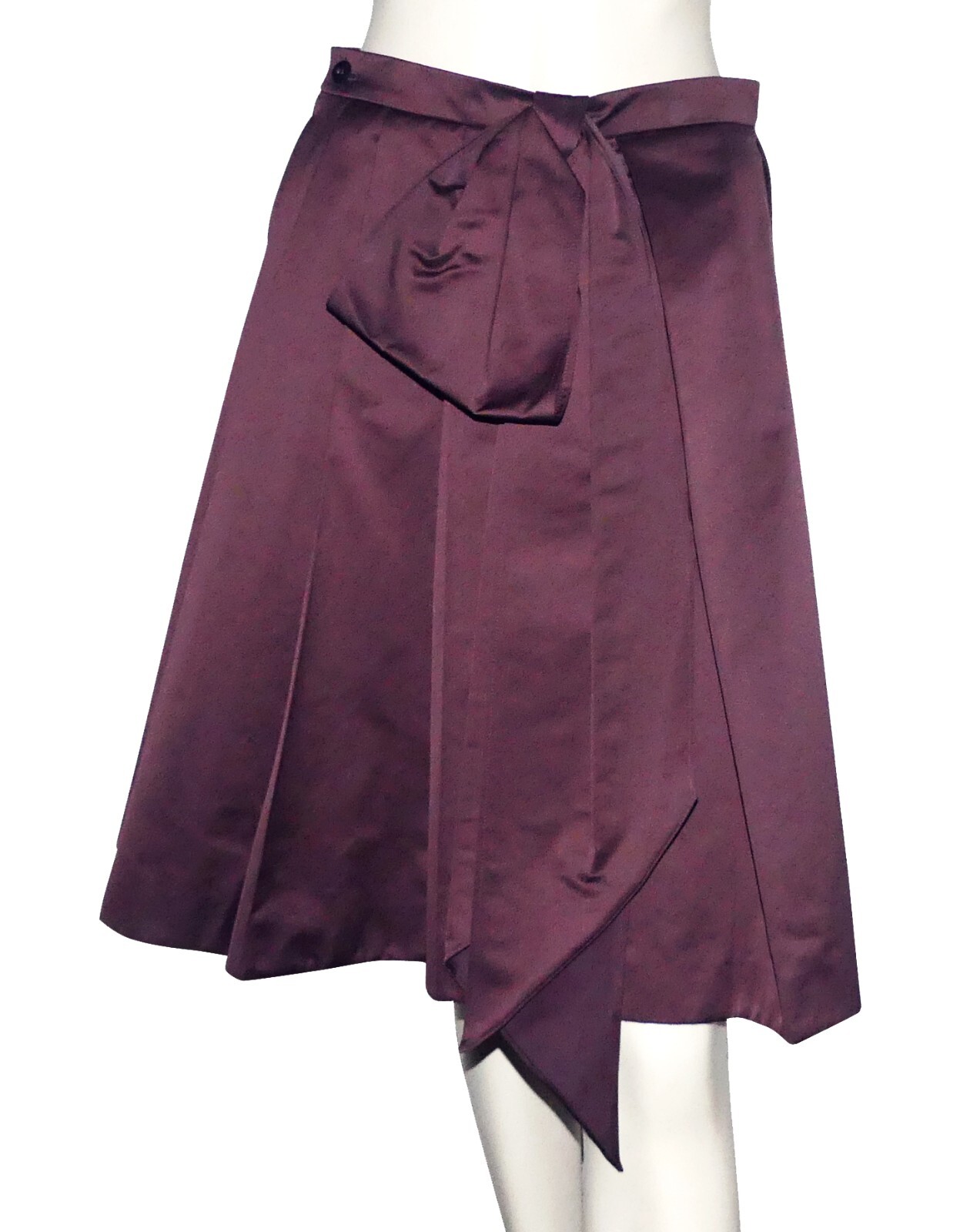 YVES SAINT LAURENT JUPE EN COTON VIOLINE skirt Saint laurent