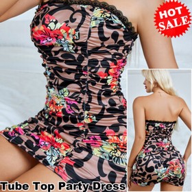 Women Tank Dress Sexy Lingerie Nightwear Sexy Sleepwear Mini Bodycon Nightdress