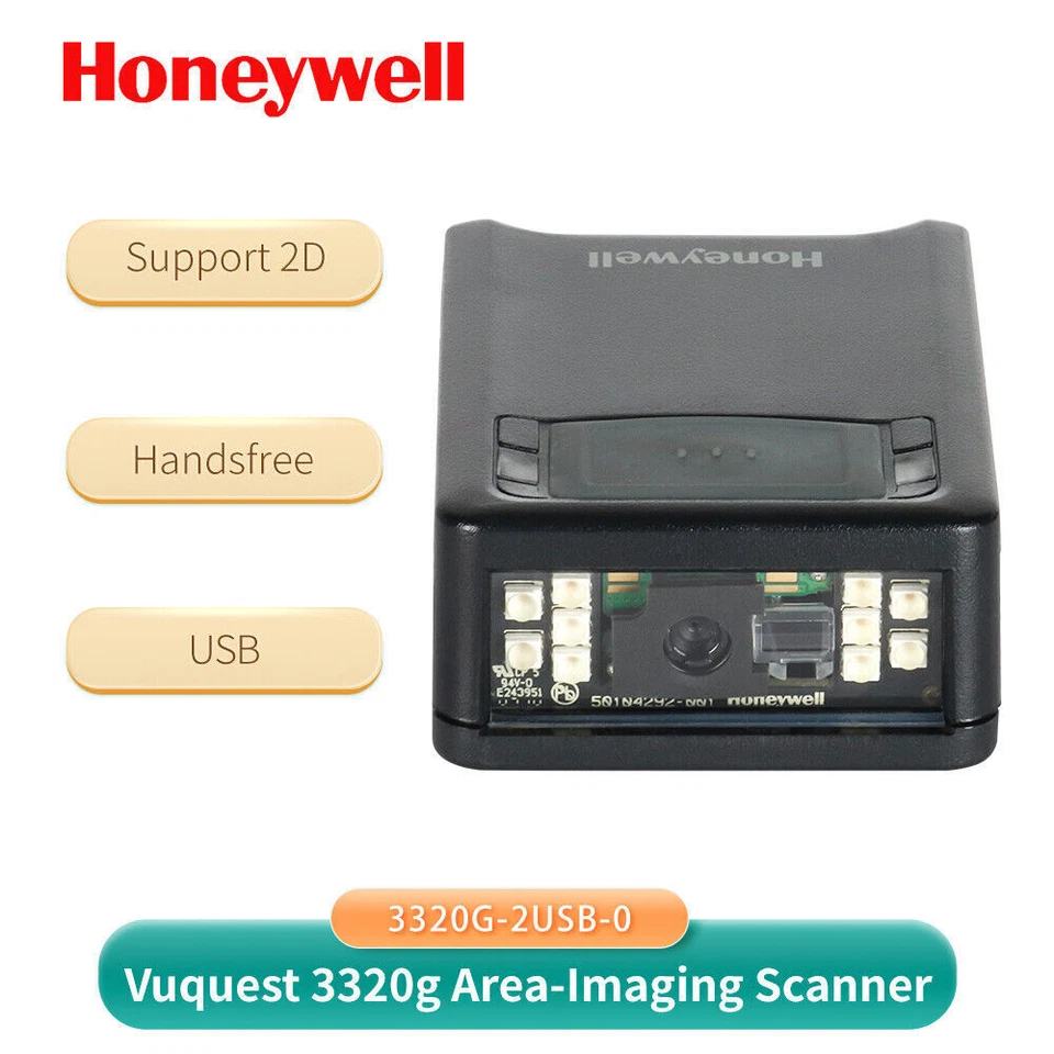 Honeywell Vuquest 3320G-2USB-0-N Area-Imaging 2D Barcode Scanner With USB Cable - Image 2 of 4
