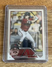2023 Topps Chrome CORBIN CARROLL Rookie (RC) Chrome Base Card #95 - Diamondbacks