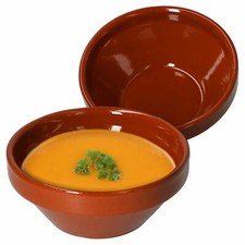 2er Set Ton-Schale 350ml 2 Personen Dessert-Bowl Salat-Schälchen Mittelalter 