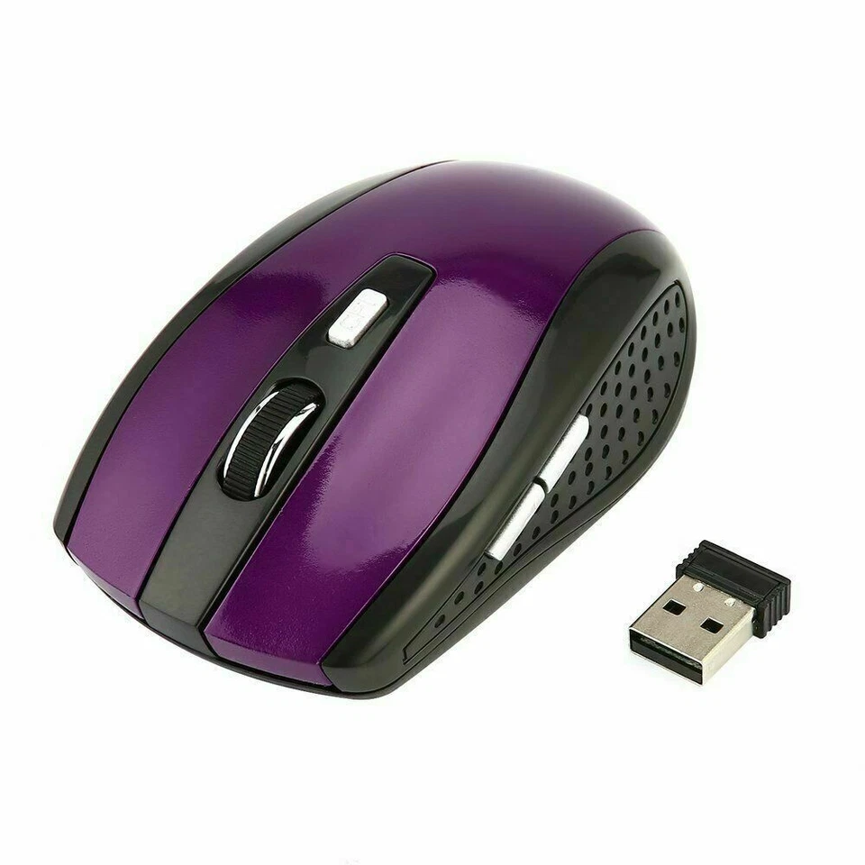 2.4GHz Wireless Optical Mouse Mice & USB Receiver For PC Laptop Computer - Image 3 of 4