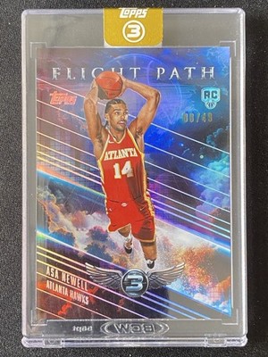 Asa Newell 2025-26 Topps Three 3 Flight Path Silver RC /49 #FP-9