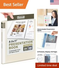 Moisture-Resistant 24-Pocket Presentation Binder for Lasting Document Protection