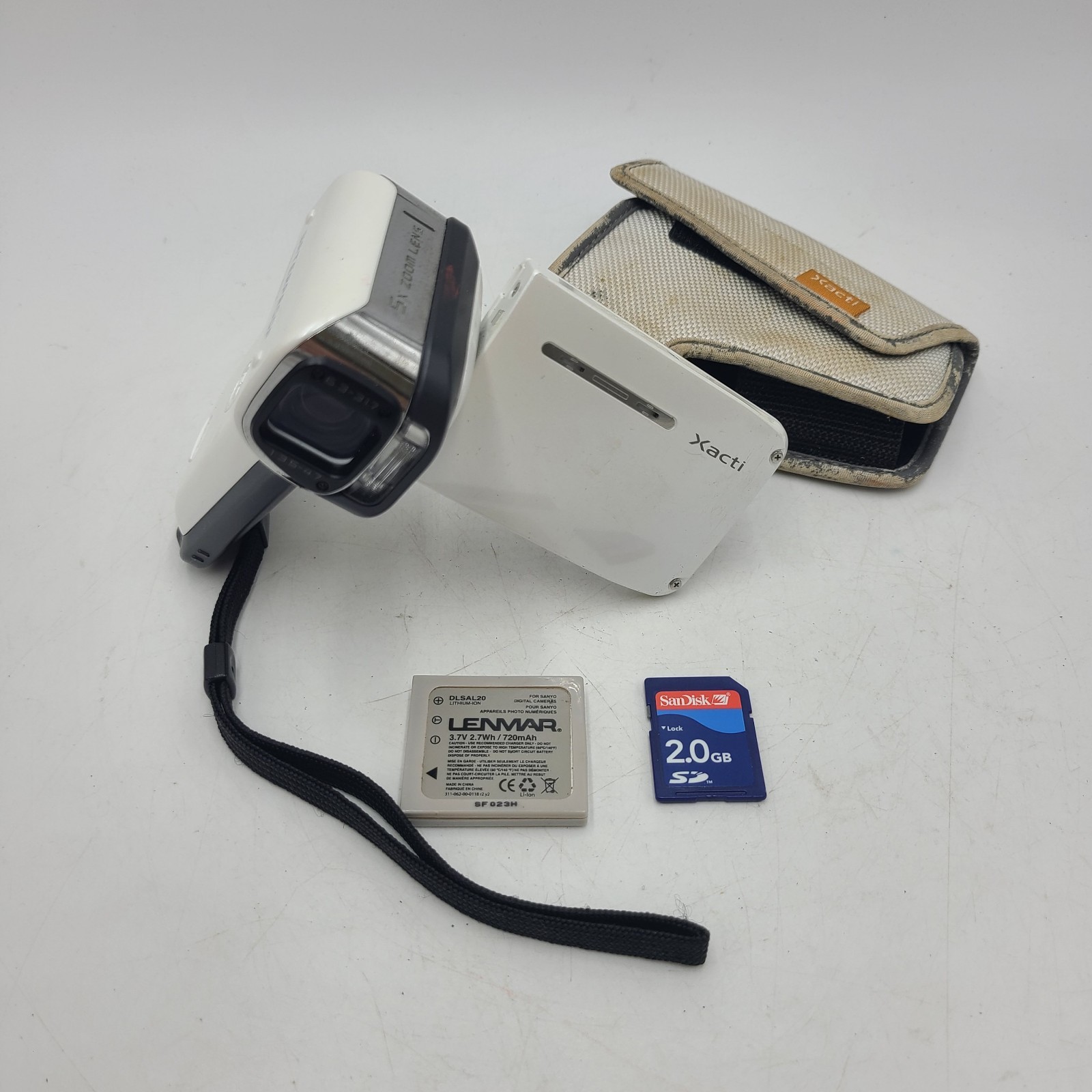 White Mem Card Battery