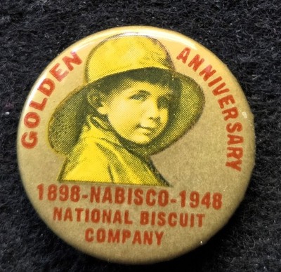 1948 NABISCO National Biscuit Company Golden Anniversary Advertising Pinback