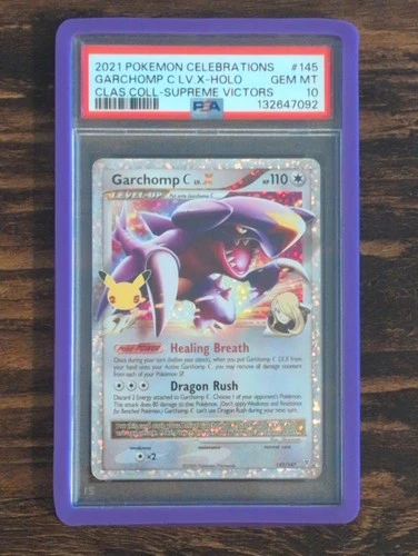 Pokémon Celebrations 25th Anniversary 2021 #145 Garchomp C LV.X PSA 10 GEM MINT