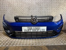 2017 -2020 VOLKSWAGEN GOLF R MK7.5 COMPLETE FRONT BUMPER (BLUE LD5K)