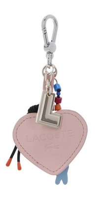 LACOSTE Heart Croc Charm L Schlüsselanhänger Nidus rosa hellblau Neu