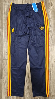 Adidas AS Roma Barilla Bring Back 1993 Track Pants Navy Men's Size