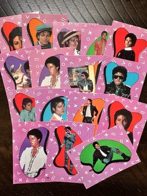 Vintage 1984 Michael Jackson Trading Card Stickers Lot