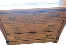 antique three drawer oak dresser