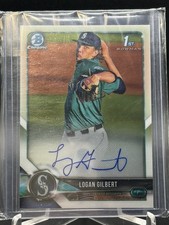 2018 Bowman Draft - Chrome Draft Pick Autographs Logan Gilbert #CDA-LG (AU, RC)
