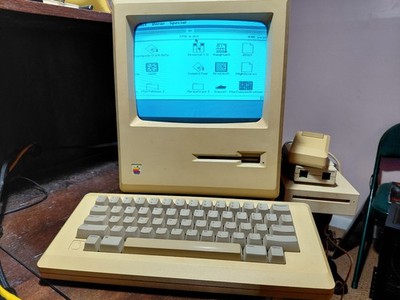 Working! VINTAGE Apple Macintosh 512K Desktop Computer M0001W +more!