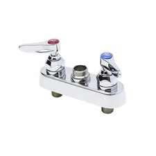 T S Brass B-0220-LN 8" Deck Mount Workboard Faucet w/ Spring Checks
