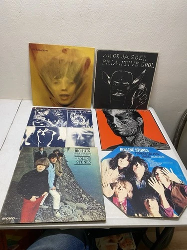 The Rolling Stones Lp Lot Of 6 Emotional Rescue Tattoo You Goats Head Hits