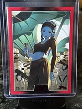 2024 Topps Meiyo Star Wars Celebration Aayla Secura Mega Madness Red /10 SSP