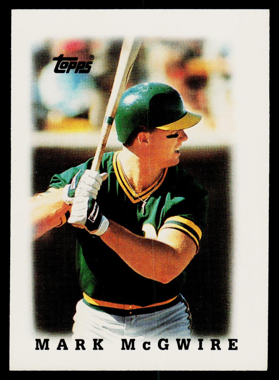 1988 Topps Major League Leaders Minis #31 Mark McGwire