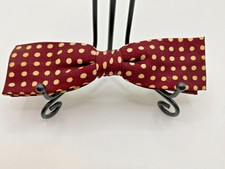 Vintage 40s/50's Best Clip Bowtie Brown/White Have MANY Combo Ship Bow Tie