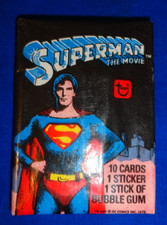 1978 Topps Superman The Movie Wax Pack  Gum is Broken