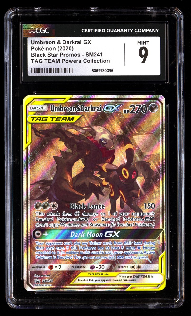 ブラッキーアンドダークライ gx psa10 UMBRN. & DRKR. GX PSA 10] Umbreon & Darkrai Tag Team GX | Pokémon Cards