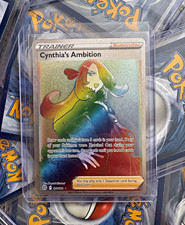 Cynthia’s Ambition Full Art Secret Rare Holo 178/172 Brilliant Stars 2022 EN