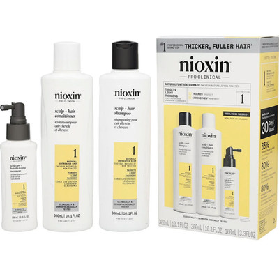 Nioxin Scalp + Hair Thickening System 1 Kit (Shampoo, Conditioner, Treatment)