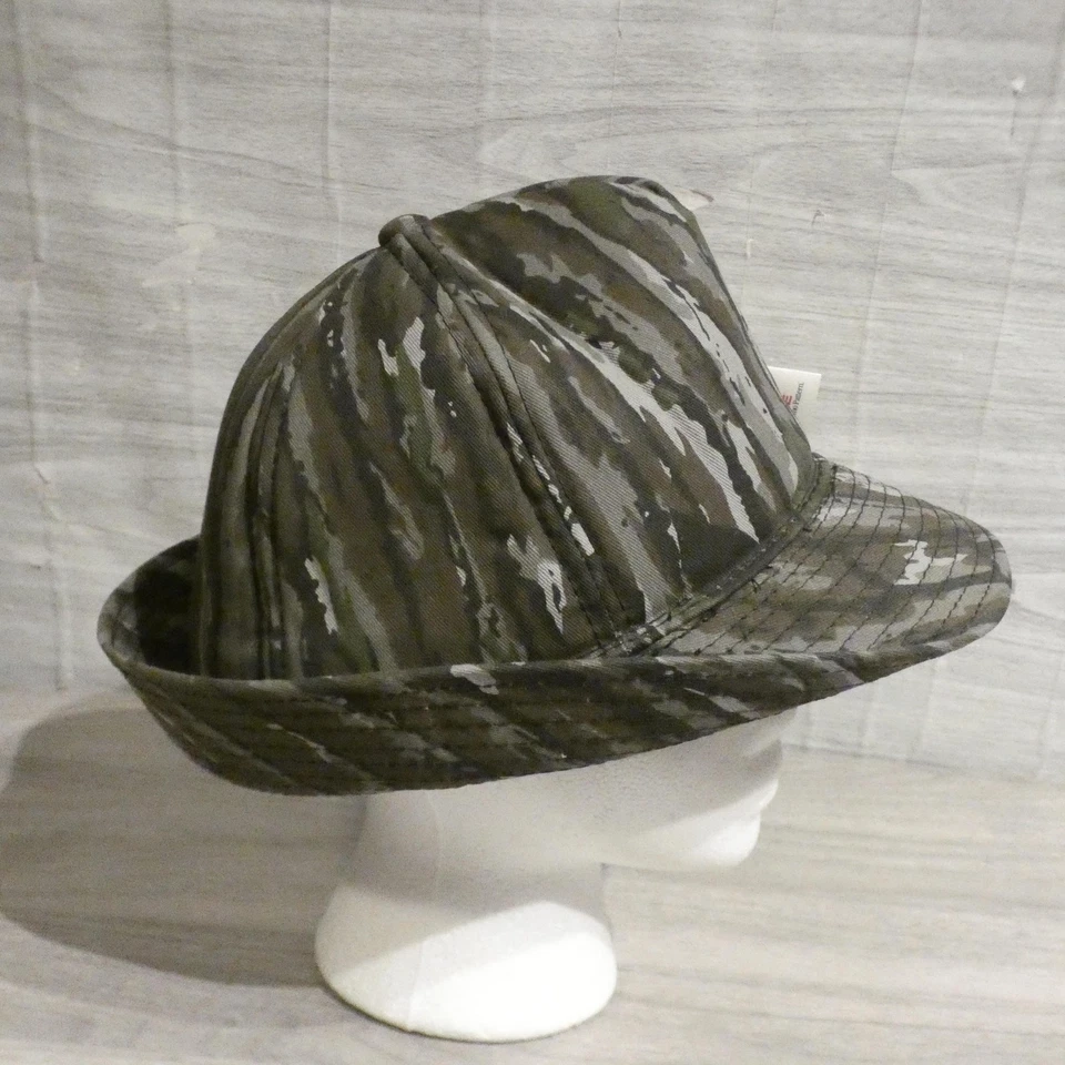 Vintage Realtree Treebark Camo Hunting Hat Fedora Large Thinsolate Earflaps 90s - Image 3 of 4