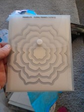 Stampin’ Up Sizzix  Framelits Dies Floral Frames Set of 5 Scrapbooking Big Shots