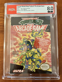 Teenage Mutant Ninja Turtles II: The Arcade Game NES PSA graded 8.0