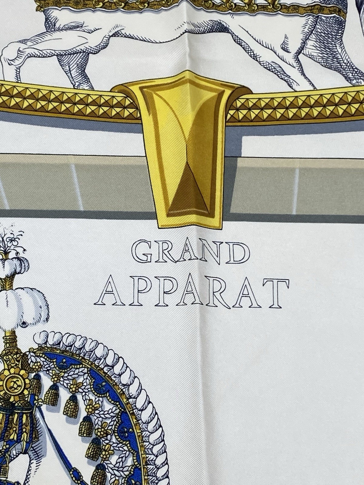 Hermes Silk Scarf Carre 90 Grand Apparat by Jacques Eudel Vintage image 5