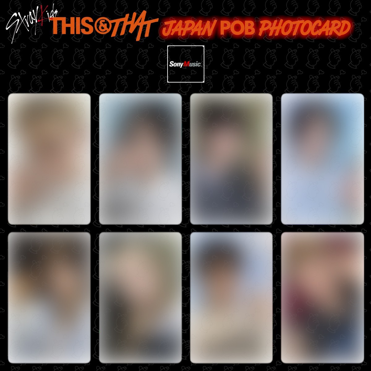 PRE Stray Kids THIS & THAT LUCKY DRAW POB JAPAN Photocard JYP  HMV SONY TOWER.R