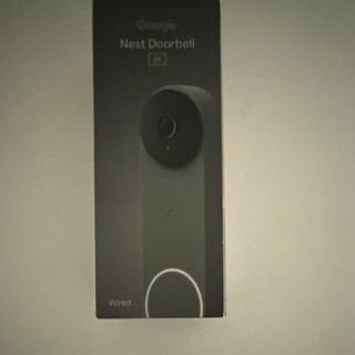 Google Nest Doorbell (Wired) Wi Fi Video Doorbell Camera Google Assistant Gray