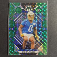 2023 Panini Mosaic Green Mosaic Prizm #304 Daiyan Henley Chargers