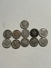 Silver Dime Lot Total Of 11 90% Silver Dimes